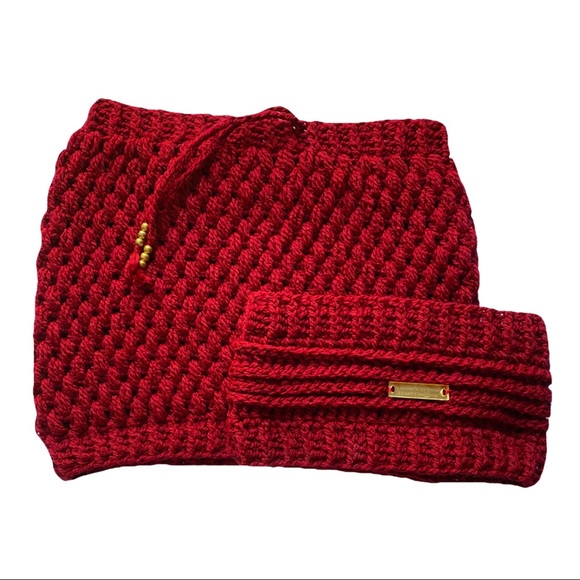 Handmade Neck Warmer Ladies Scarf, Knit Infinity Scarf Women Winter Wool Scarf - Picture 4 of 7